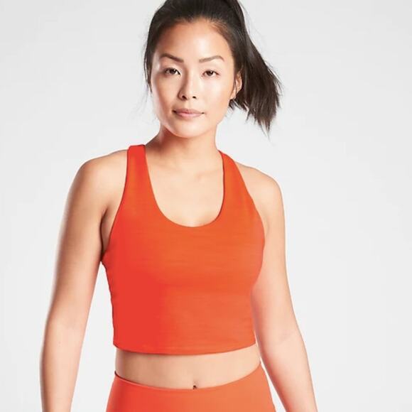Athleta Ultimate Space Dye Crop Workout Tank Top in SuperSonic - Picture 1 of 6